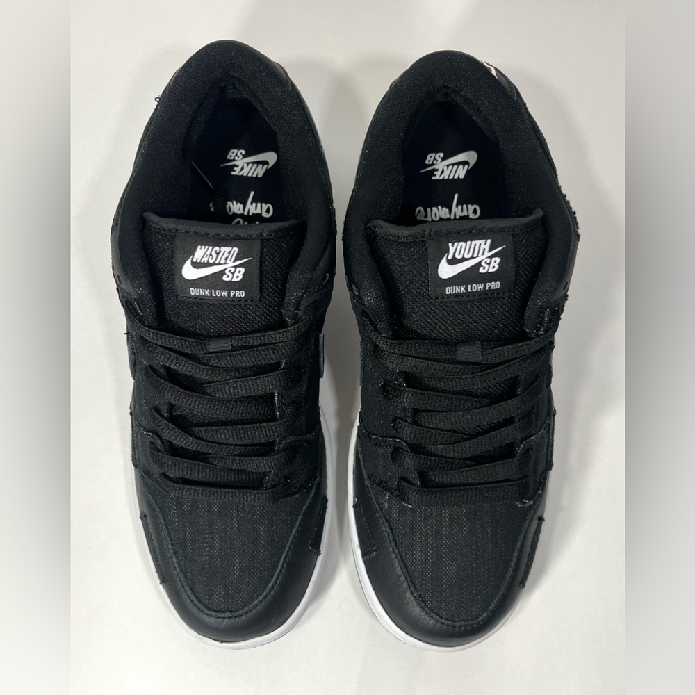 Nike SB Dunk Low x Wasted Youth ‘Black Denim’ (DD8386 001) Shoes Size: 8 M - Picture 4 of 7